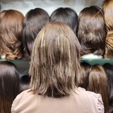 פאה קצרה יד שניה מחודשת קאסטם שיער טבעי במצב טוב שמורה #2313