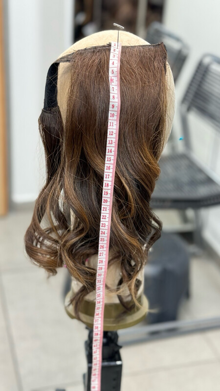 קוקו תוספת שיער טבעי מראה מלא ובאיכות גבוהה עבודת יד ,שיער לא מעובד #3102R