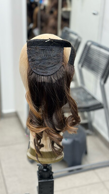 קוקו תוספת שיער טבעי מראה מלא ובאיכות גבוהה עבודת יד ,שיער לא מעובד #3102R