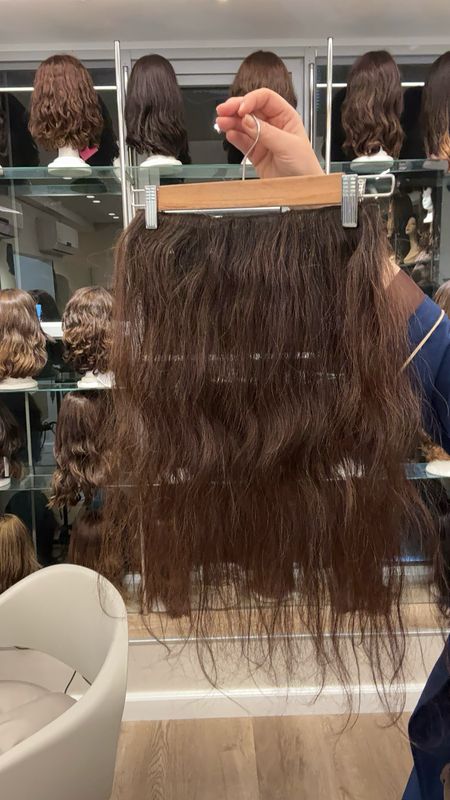כשת הסכמים  תוספת שיער שיער טבעי רוסי לא מעובש ארוך 60סיים 70 גרם ,קליפסים#3493R