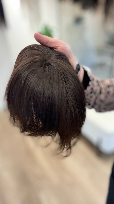 יחידת שיער כיפה עם קליפס,טופר,חדש,שיער מרמה גבוה,ביטולי,לא מעובד,לא צבוע,נותן נופך ופתרון לשיער דליל #3521R