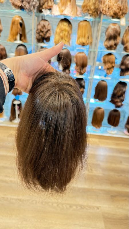 יחידת שיער ,תוספת שיער כיפה,קליפס,טופר ,23 סיים,שיער ביטולי.לא מעובד,לא צבוע,טבעי,#3522R