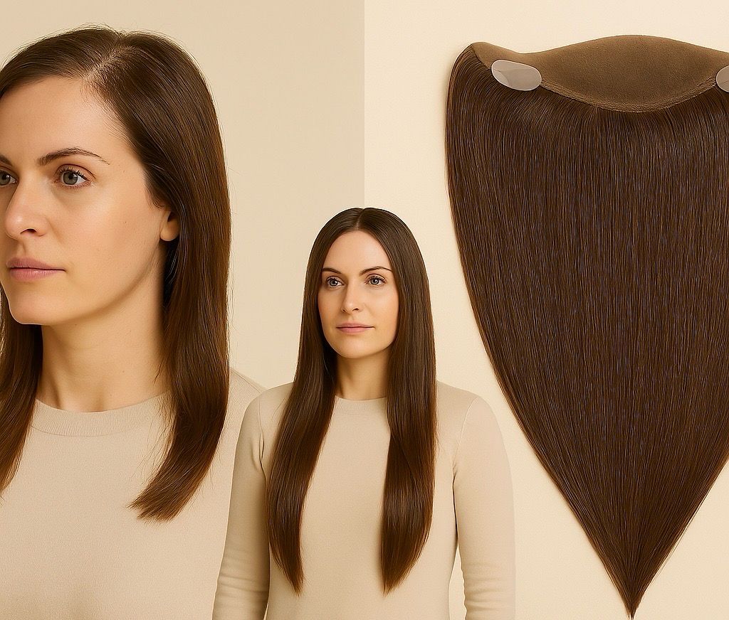 POWER LACE HAIR תוספת שיער פרונט לייס יוקרתית לאזורי מצח, פוני ואוזניים כיסוי מושלם. חיבור בלתי נראה. לנשים עם הידללות – זה הפתרון שלך