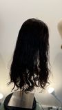 פאה טופ לייס ,Top Lace wigs,חדשה, ייבוש טבעי,שיער גלי,,צבע 2,חום ככה שחור ,קאסטם,#3554T/R