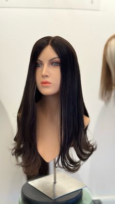 פאה טופ לייס חדשה ארוכה קאסטים שיער ברזילאי,ייבוש טבעי #3572
