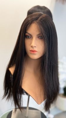 פאה  טופ  לייס,חדשה ארוכה,שיער חלק,טבעי#3593
