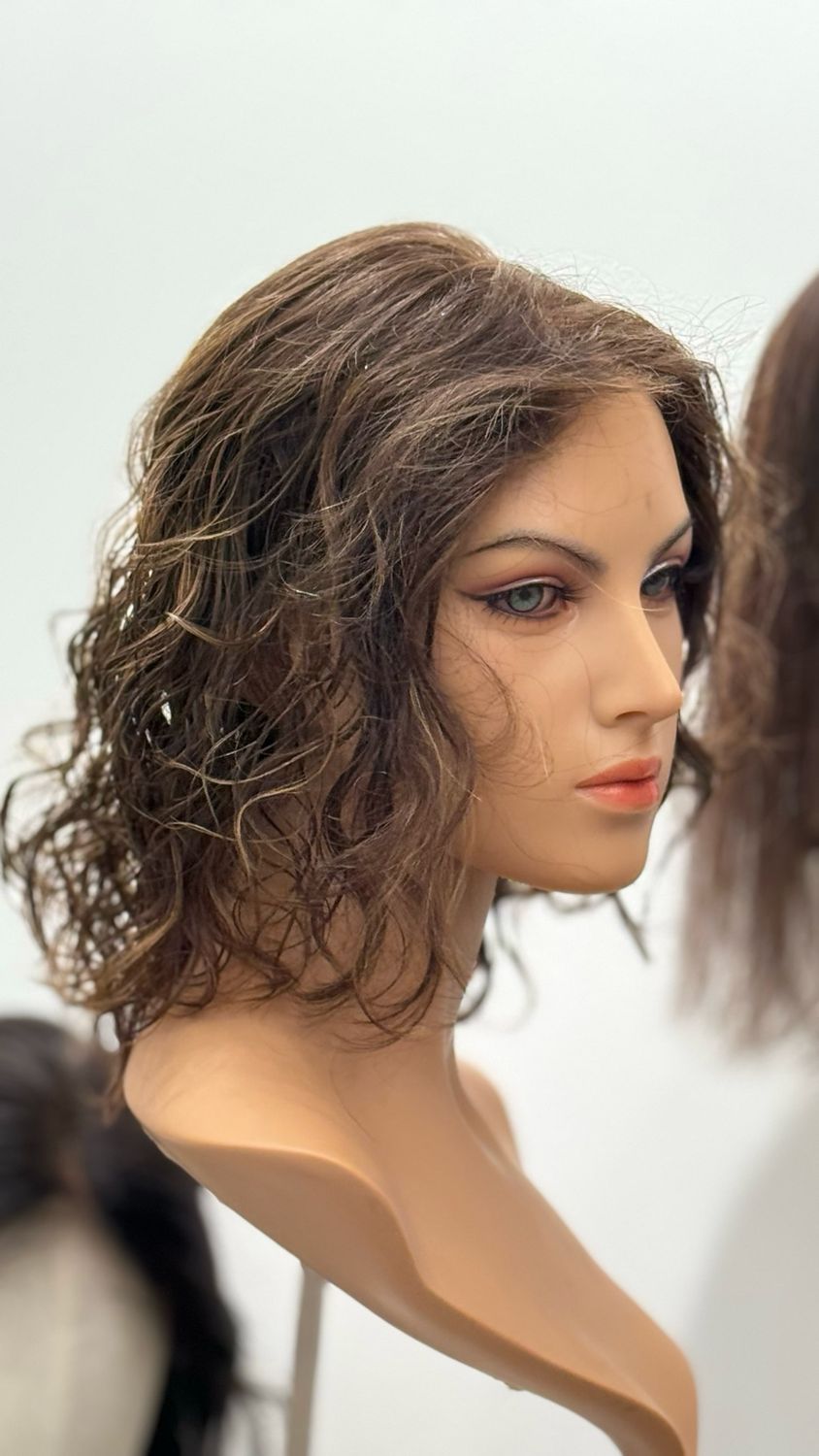 פאה טופ לייס כחדשה מחודשת מתולתלת קצרה ייבוש טבעי,קאסטם#3602R פאה טופ לייס כחדשה מחודשת מתולתלת קצרה ייבוש טבעי,קאסטם#3602R