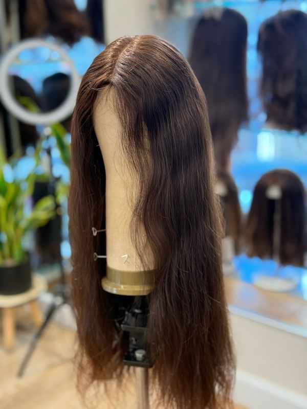 פאה ארוכה מאוד ,טופ לייס,מחודשת ,שיער טבעי #3617