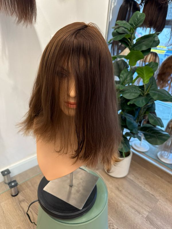 פאה קאסטם יבוש טבעי סקין,מצב מעולה #3114#