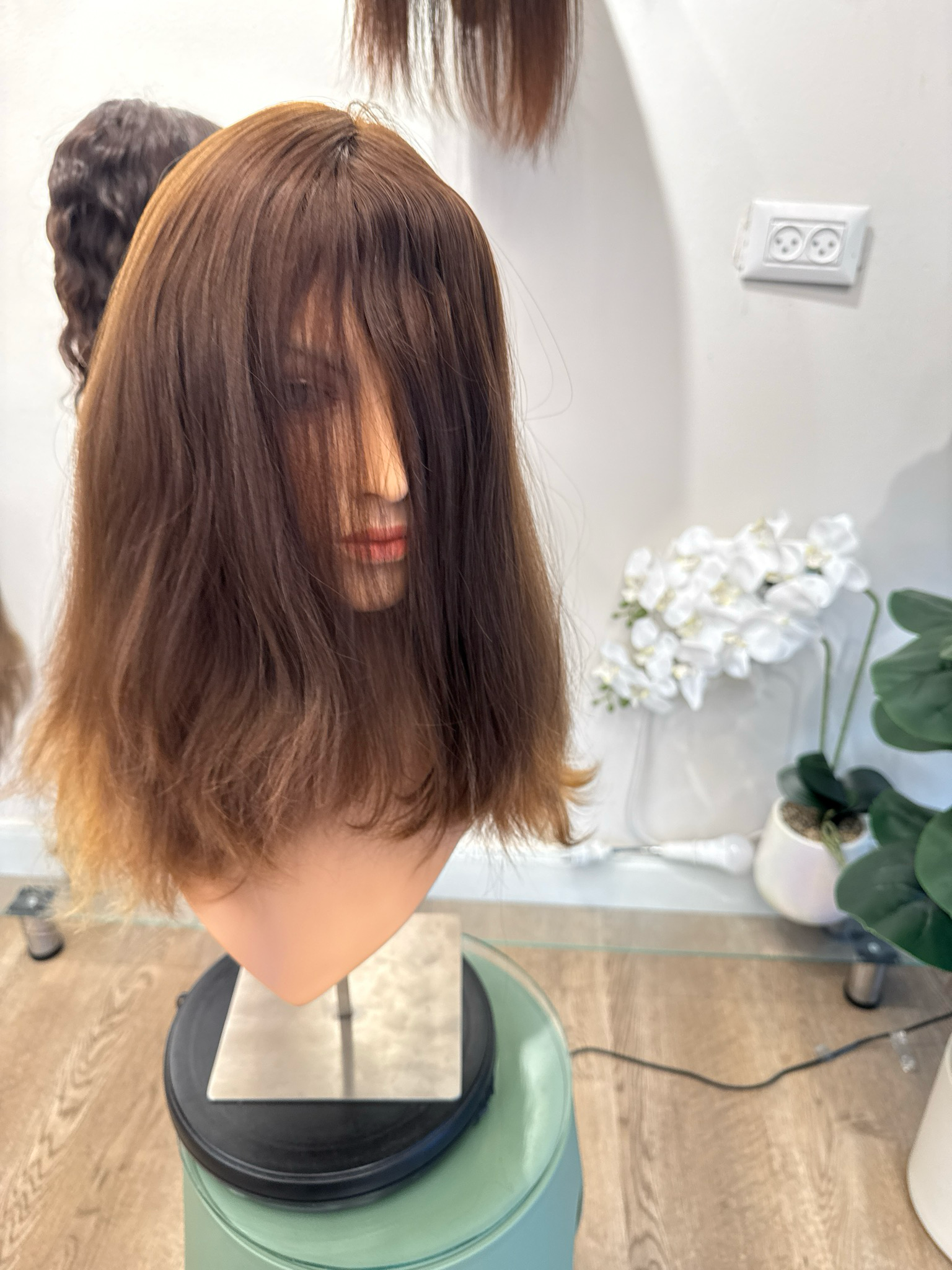 פאה קאסטם יבוש טבעי סקין,מצב מעולה #3114#