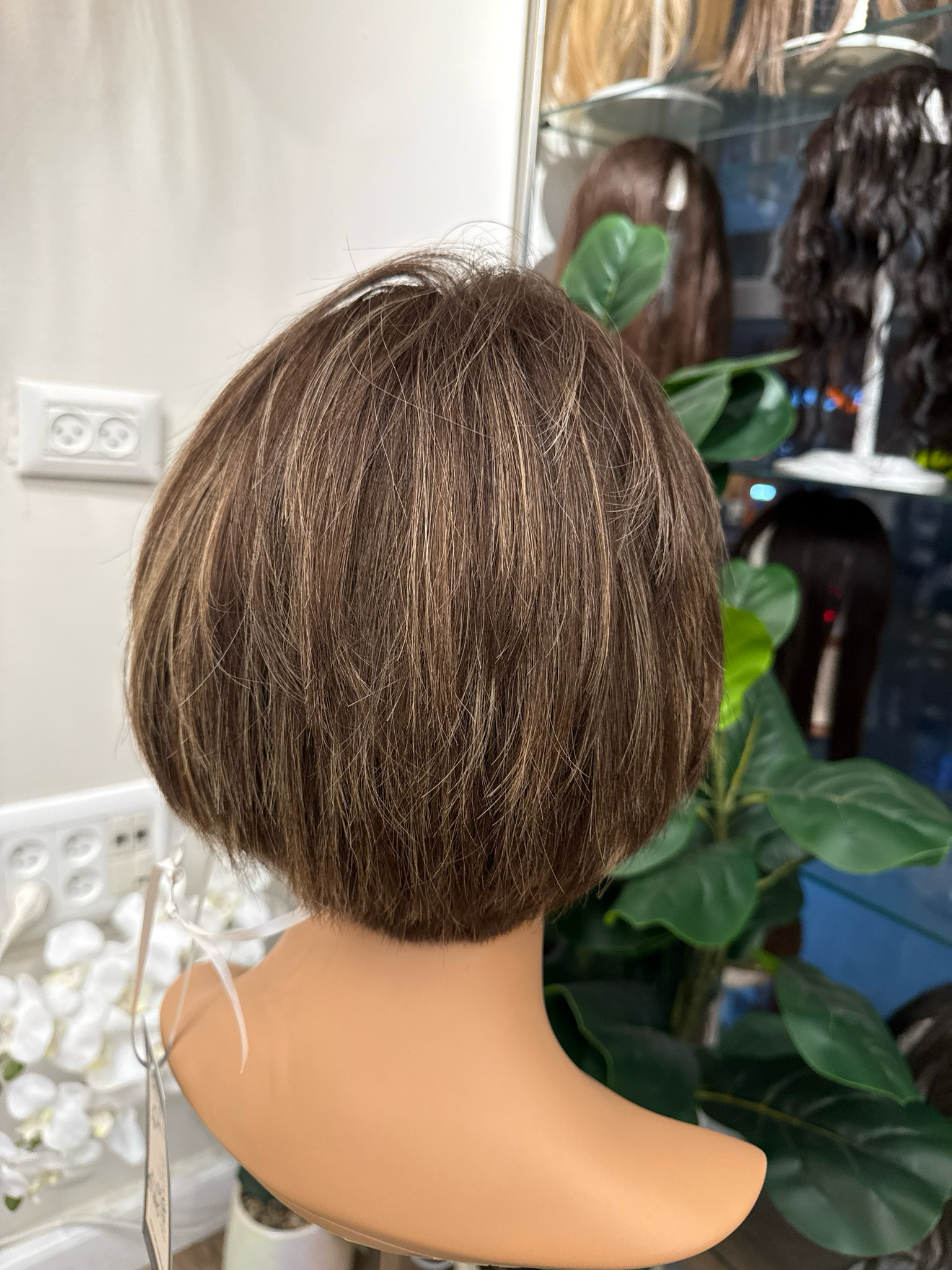 פאה טבעית טופ לייס חדשה קצרה #3618