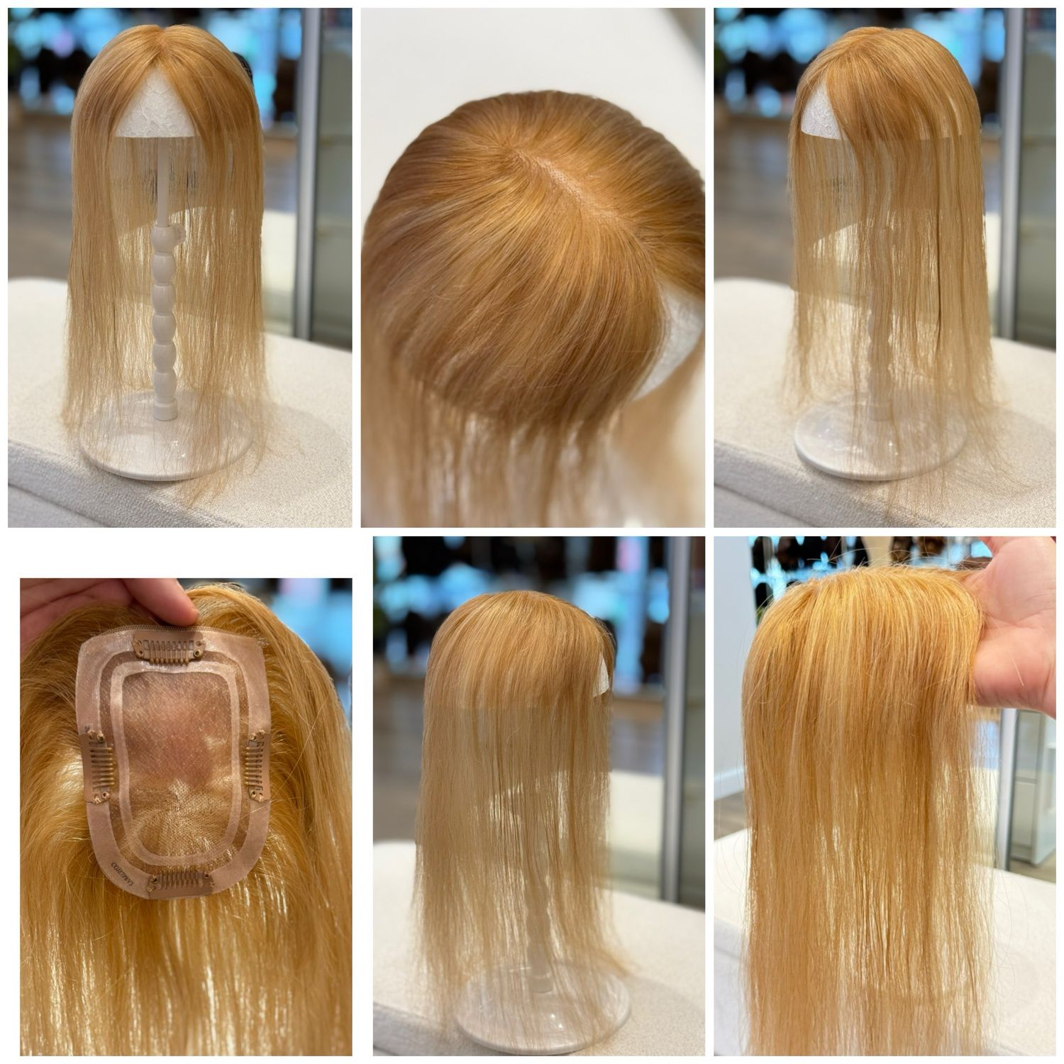 Topper premium à clips – 100 % cheveux naturels non traités #04103
