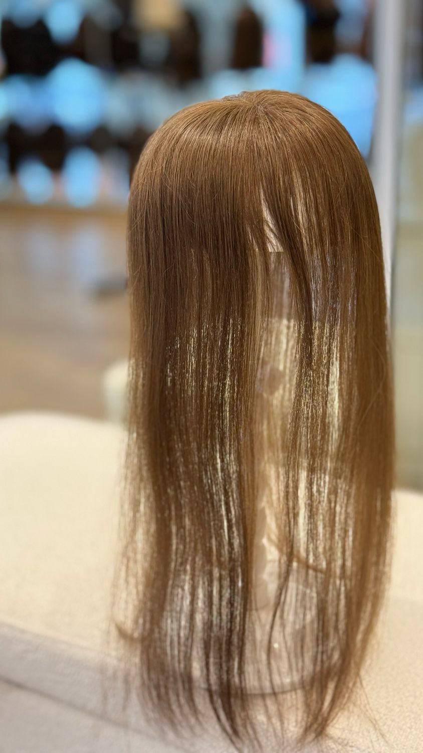 Topper premium à clips – 100 % cheveux naturels non traités #04101