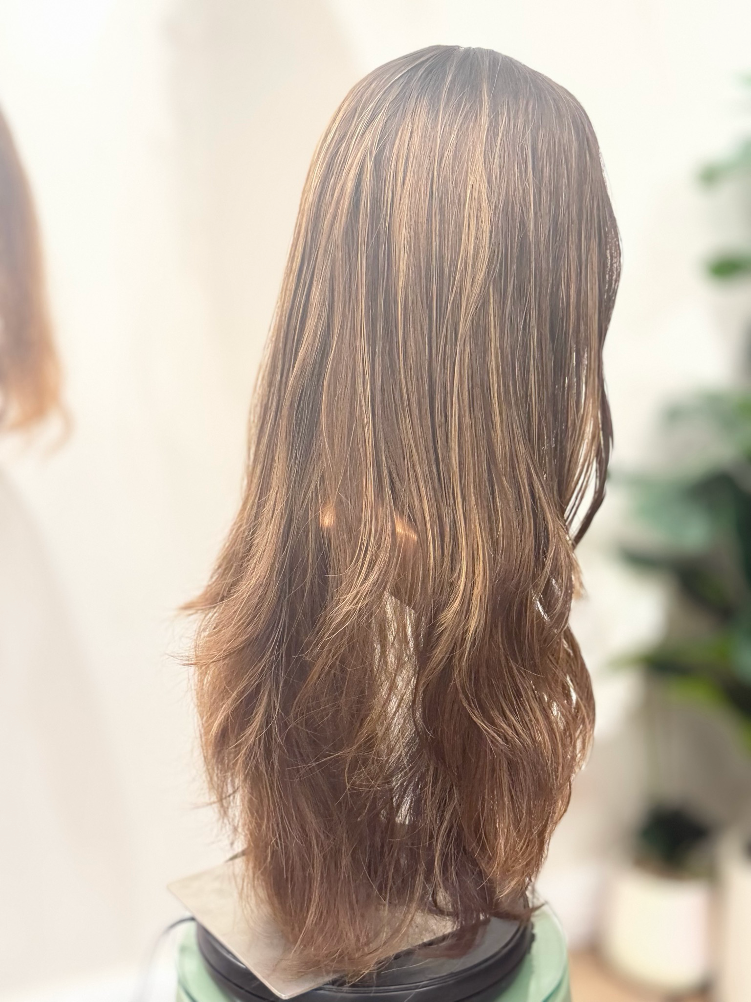 פאה ארוכה עם גוונים שיער טבעי חדשה , סקין,#3636