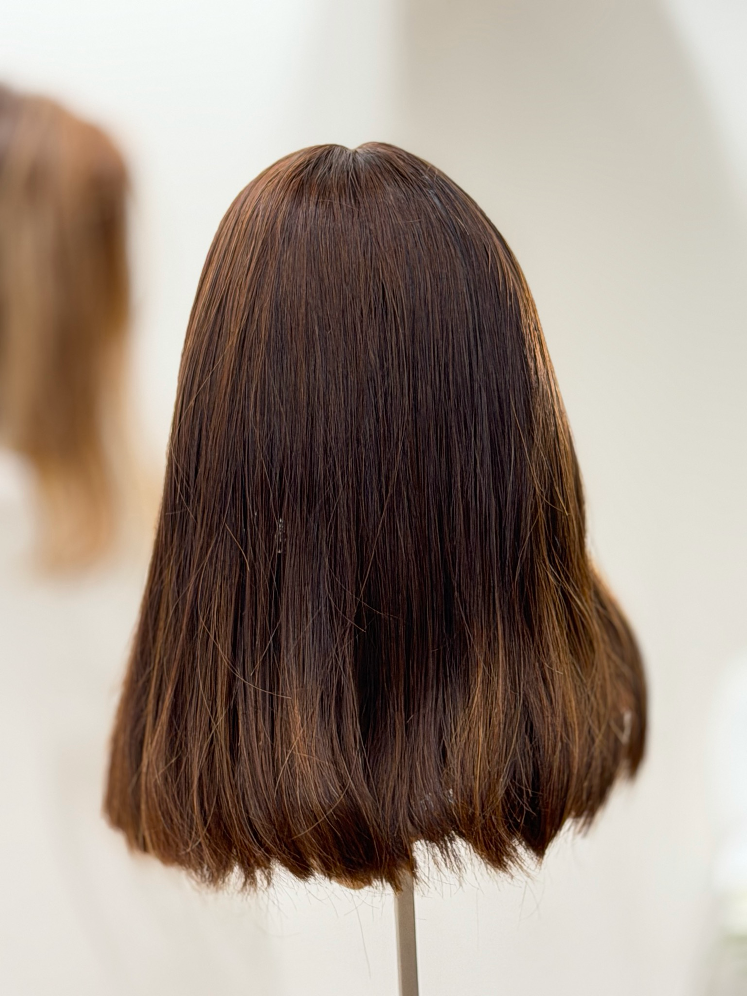 פרץ פרונט לייס קאסטם שיער טבעי בלי פוני אורך יחיד #3640