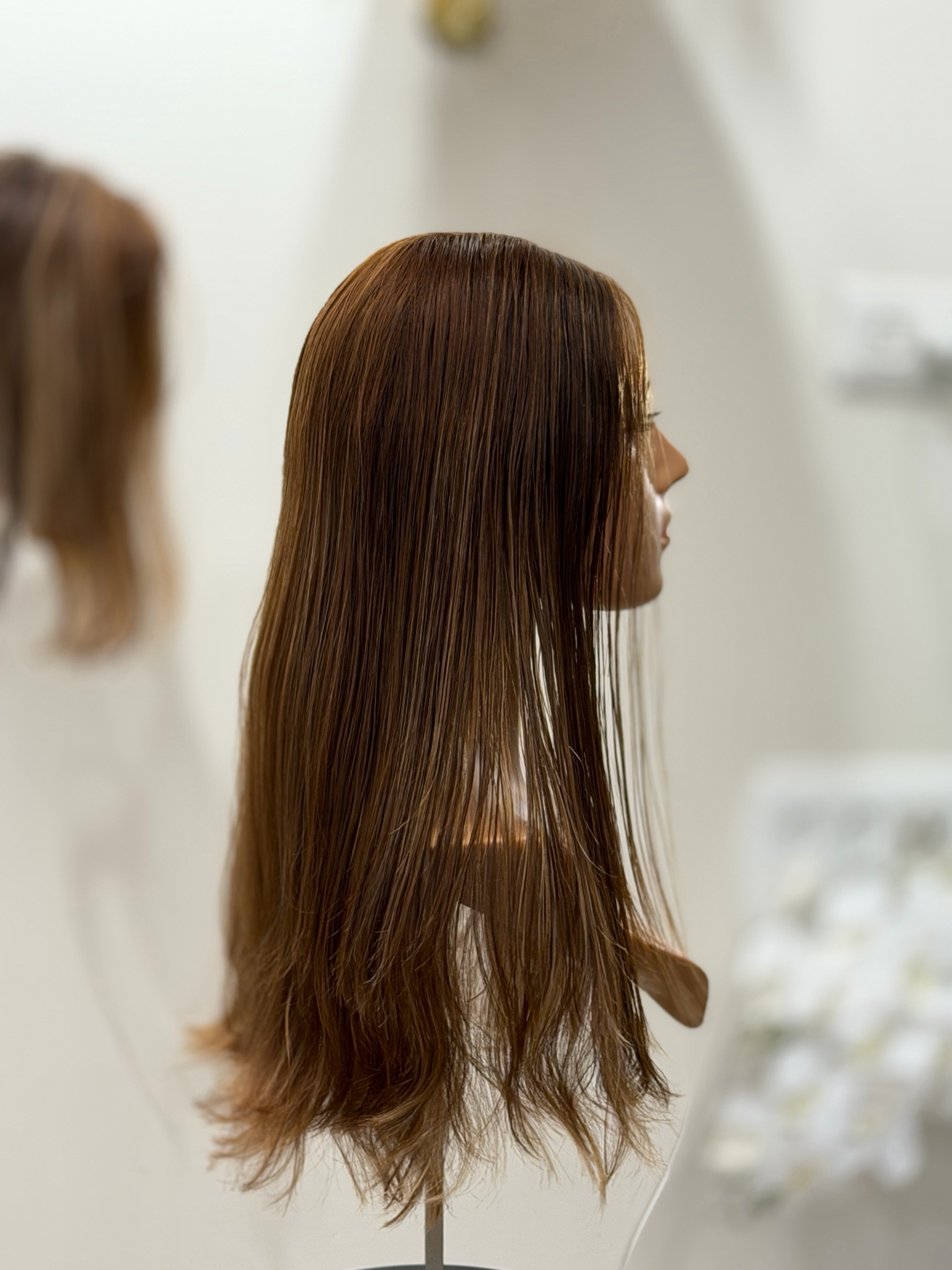 פרץ טופ לייס קאסטים מחודשת יד שניה ארוכה .שיער דק בהיר,#3639