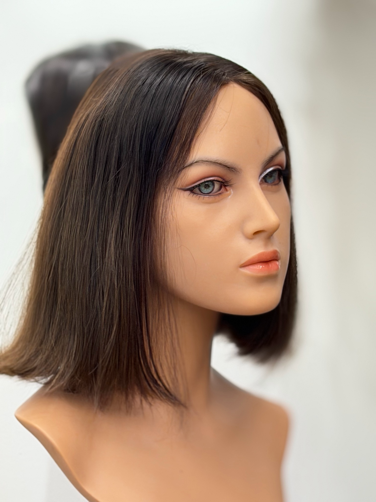 פאה חדשה טופ לייס מקופל קשר קאסטם עבודת יד #3655