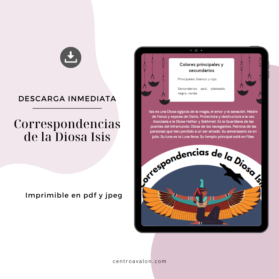 Imprimible Correspondencias de la Diosa Isis