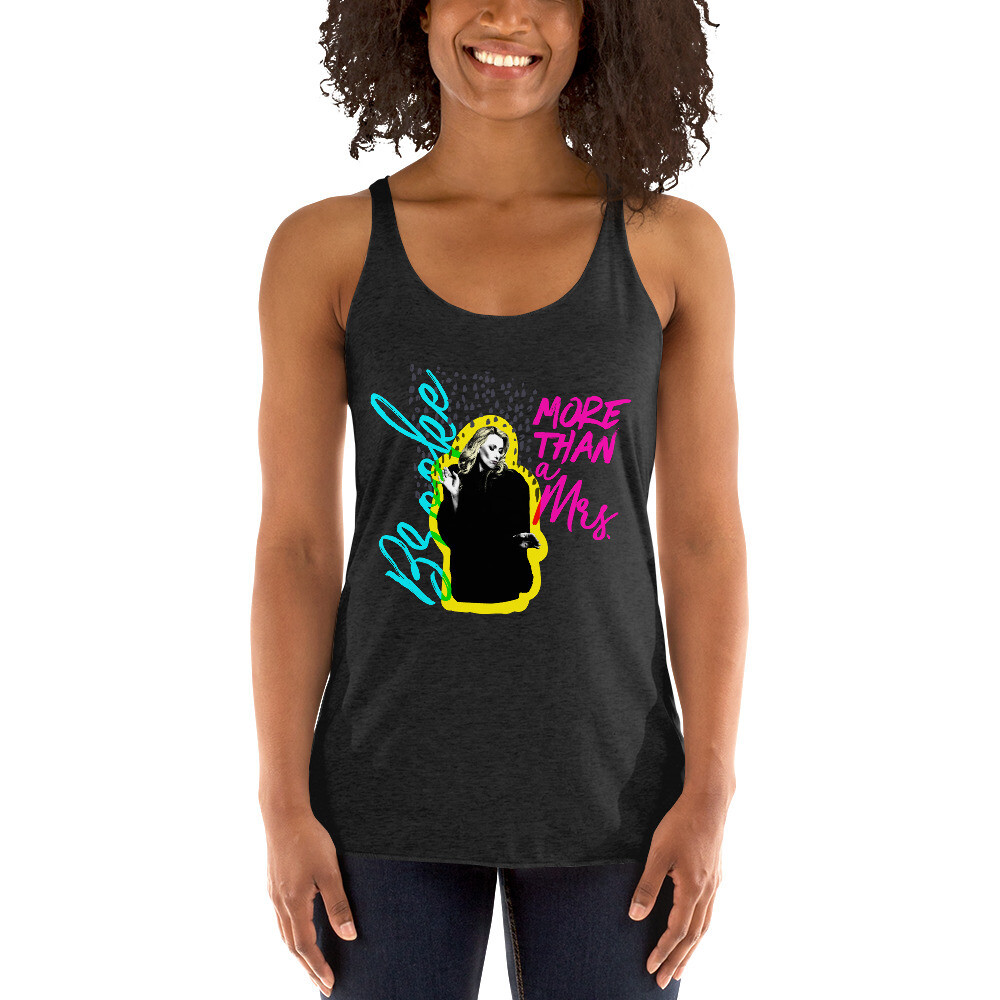 More than a Mrs. - Women's Racerback Tank, Color: Vintage Black, Size: XS
