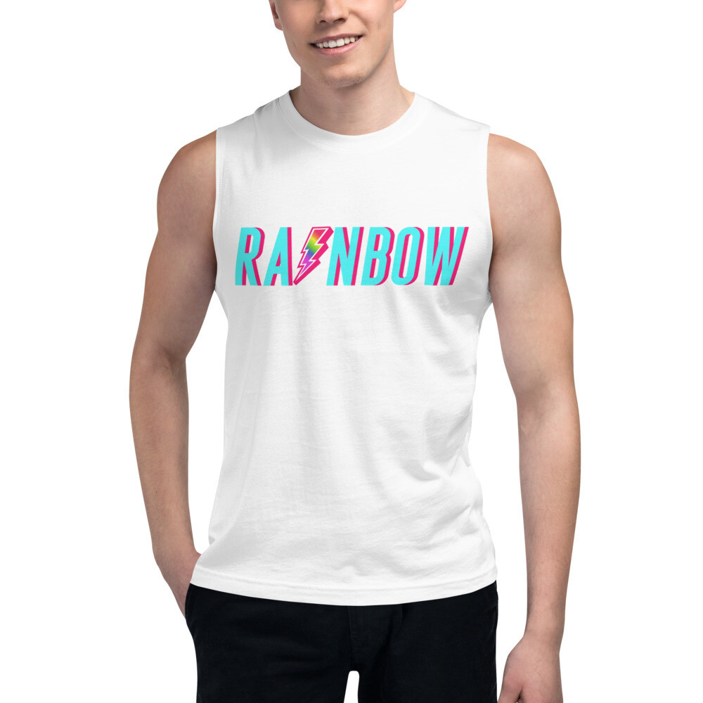 The Rainbow Muscle Shirt, Size: S