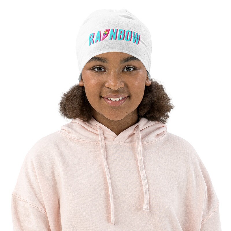 The Rainbow All-Over Print Kids Beanie