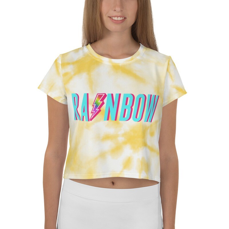 The Yellow Tie Dye Crop Tee
