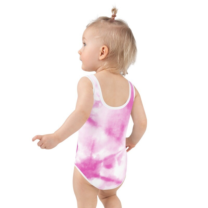 The Pink Tie Dye Rainbow Kids Swimsuit