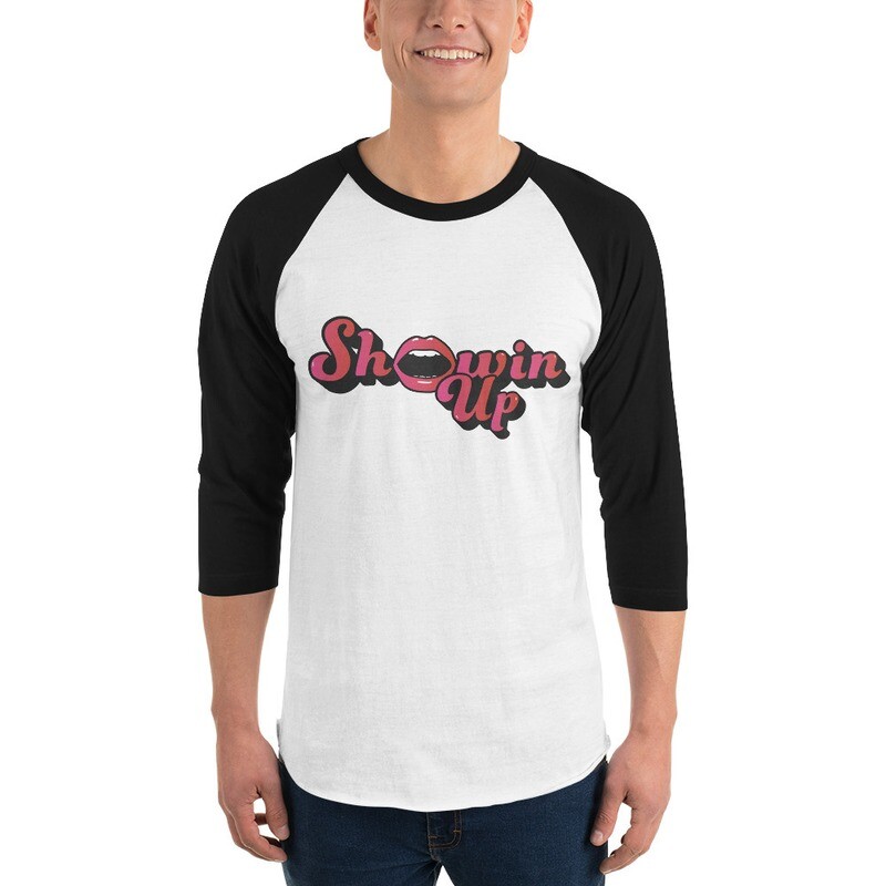 Showin' Up Retro Raglan shirt