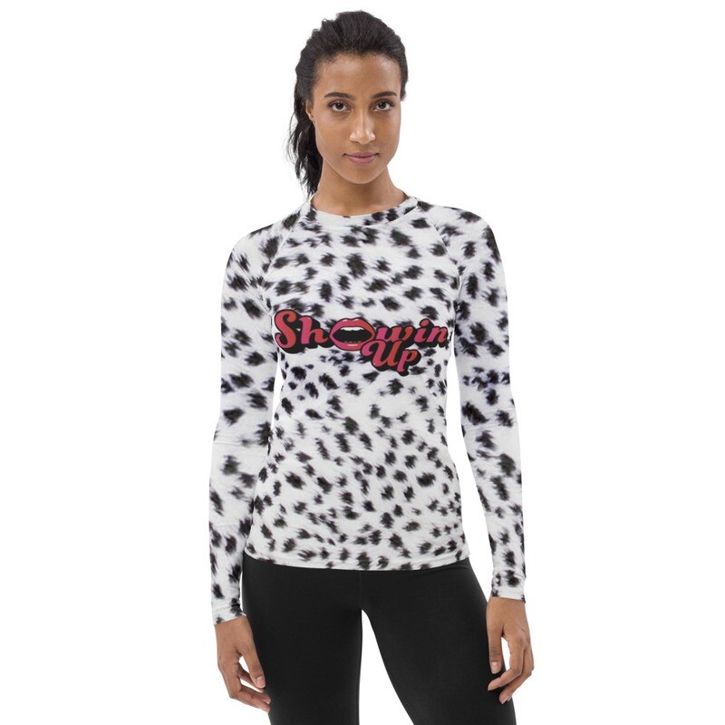 Showin' Up Leopard Women's Rash Guard