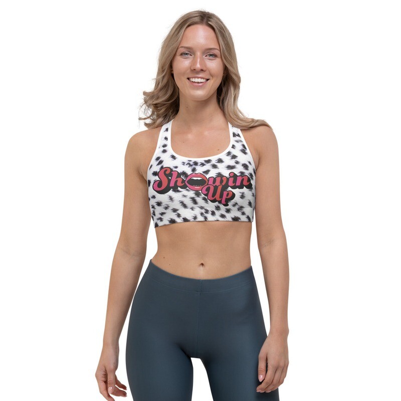 Showin' Up Leopard Sports bra