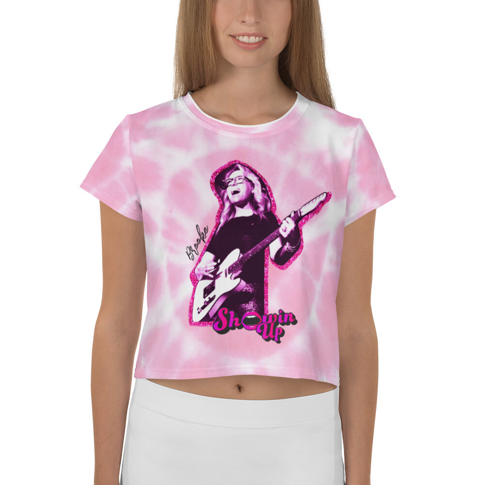 Showin' Up Pink Tie Dye Crop Top