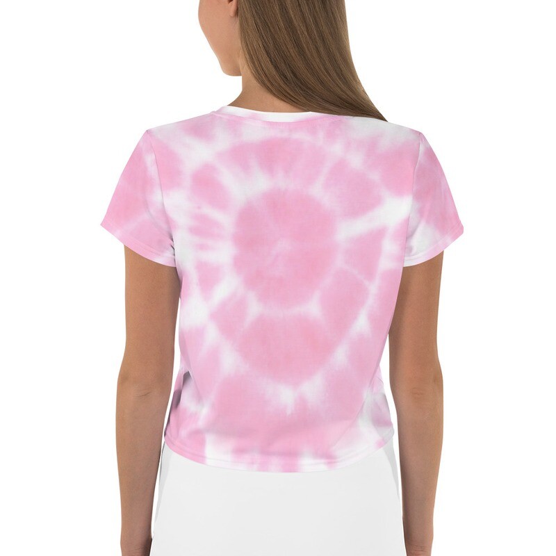 Showin' Up Pink Tie Dye Crop Top