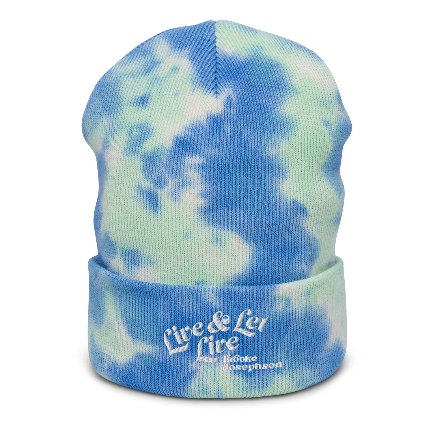 Live &amp; Let Live Tie-dye beanie