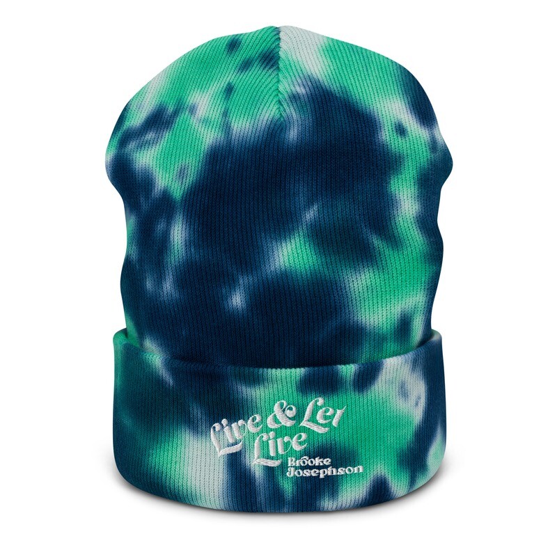 Live &amp; Let Live Tie-dye beanie