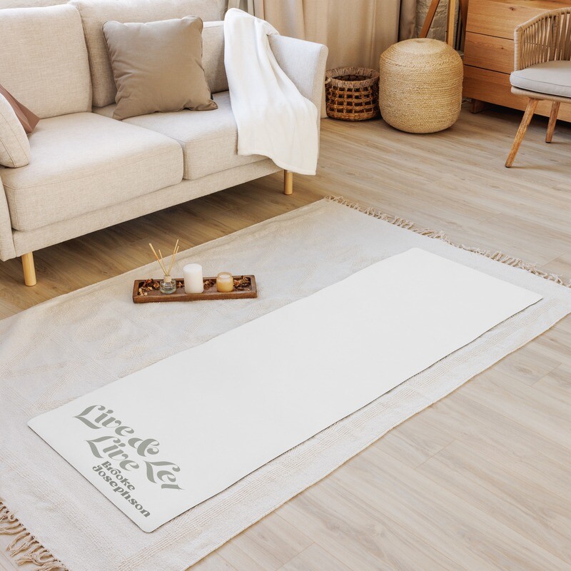 Live &amp; Let Live-Yoga mat