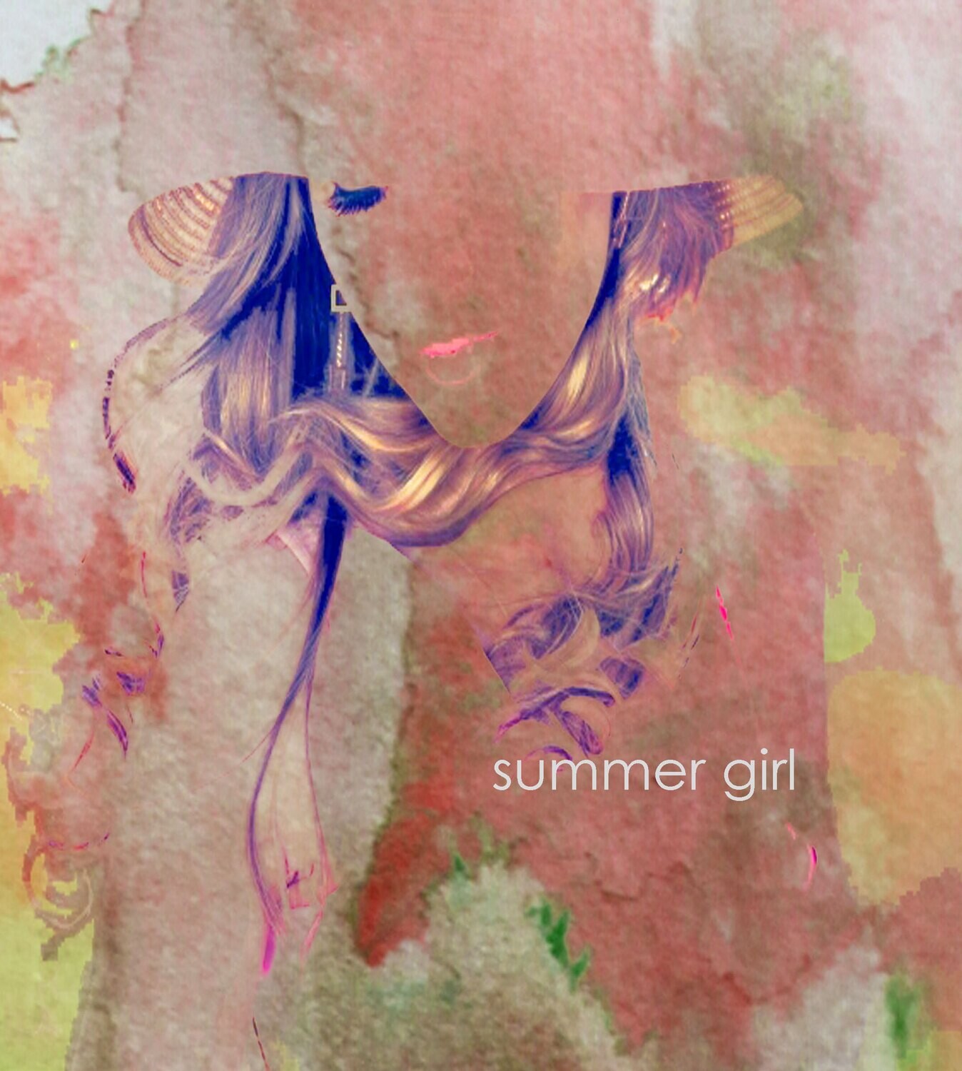 Summer Girl Modern Art Print