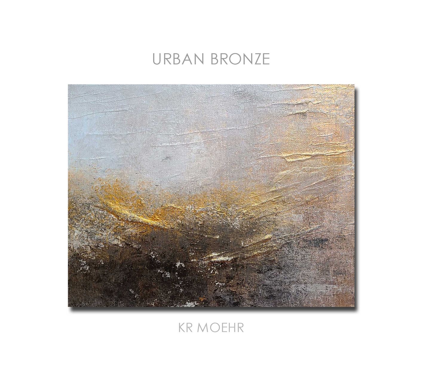 Urban Bronze Modern Textured Abstract Painting - Sale