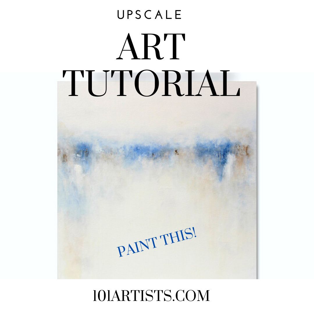 ART TUTORIAL - Large Canvas Abstract