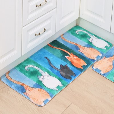 20&quot; x 47&quot; Cute Cat Tails Anti Slip Door or Bathroom Mats ❤️