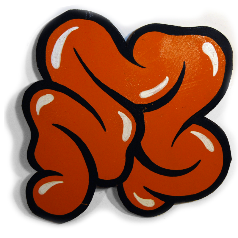 Guts Wood Cut, Series 1: #07