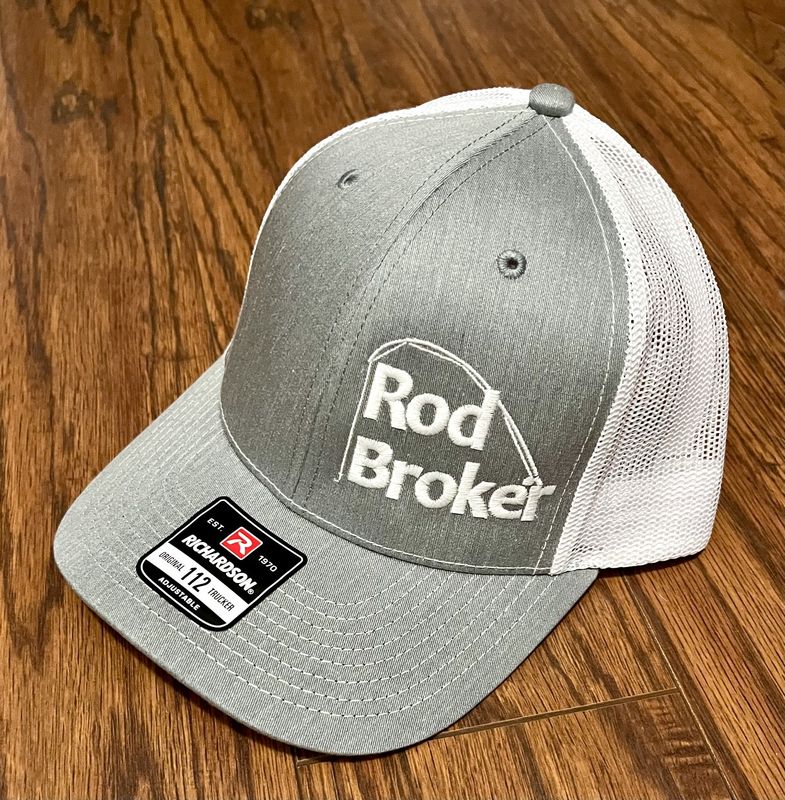 Rod Broker Trucker Hat Grey/White