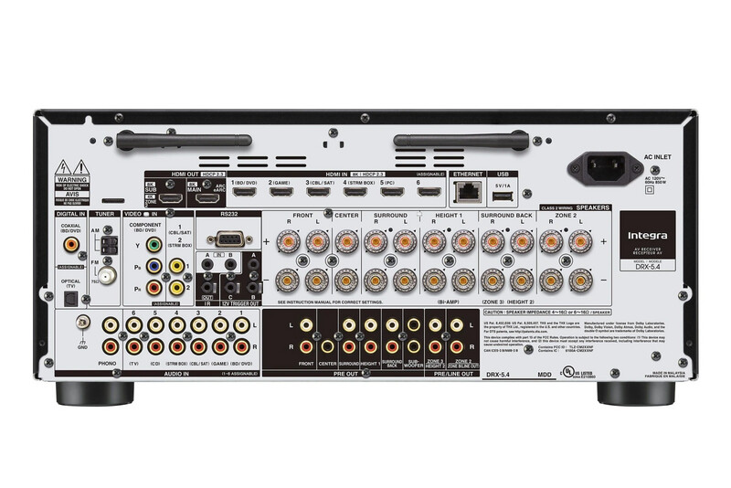 Integra DRX-5.4 – 9.2-kanals hjemmekinoreceiver med Dirac Live og integrasjonsstøtte
