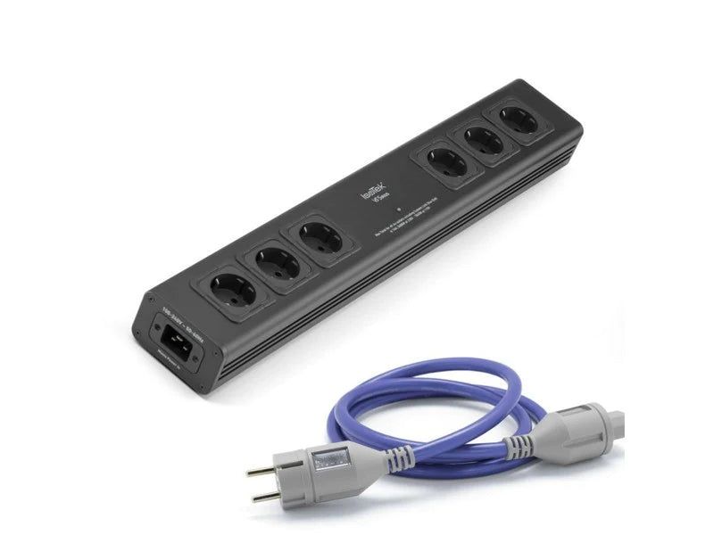 IsoTek V5 Sirius Black (6-uttak) Premium sort strømskinne med filter (demovare) IsoTek V5 Sirius Black (6-uttak) Premium sort strømskinne med filter (demovare)