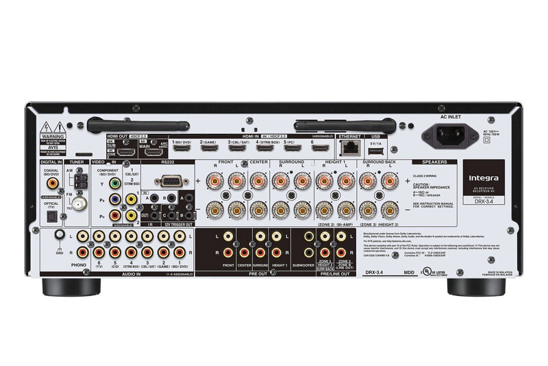 Integra DRX-3.4 – 9.2-kanals hjemmekinoreceiver med Dirac Live (demovare)