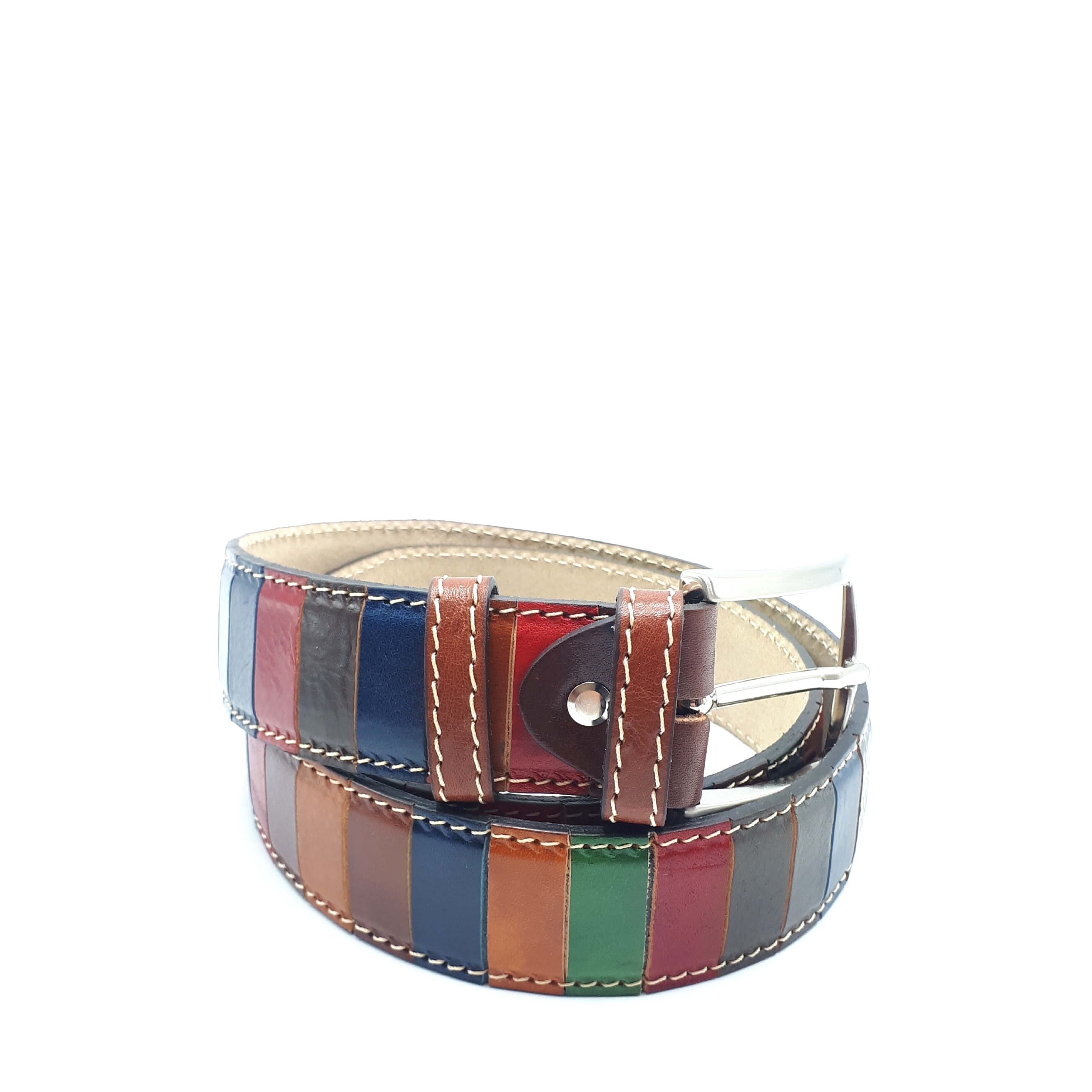 Cintura multicolor vacchetta cm 4.0 personalizzabile  00180