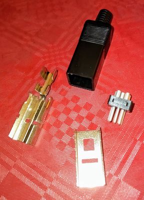 5-pin Square Amiga 500 600 1200 PSU Male Connector
