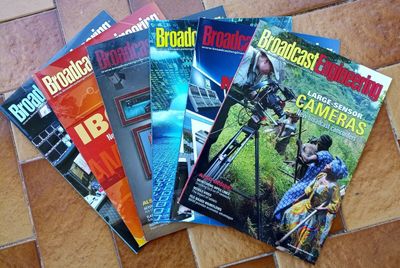 Broadcast Engineering Television Vintage English Newspaper (stock 44 items)