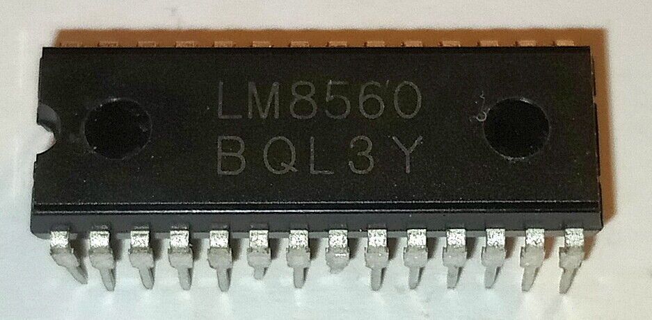 LM8560 TMS3450 Digital Alarm IC Clock MOS IC DIP28S RARE NOS Vintage
