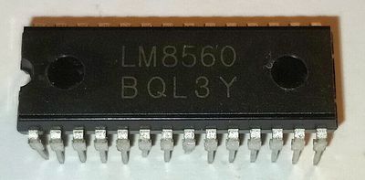 LM8560 TMS3450 Digital Alarm IC Clock MOS IC DIP28S RARE NOS Vintage
