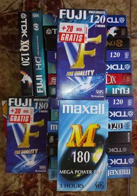 VHS Video Cassettes, recorded only once